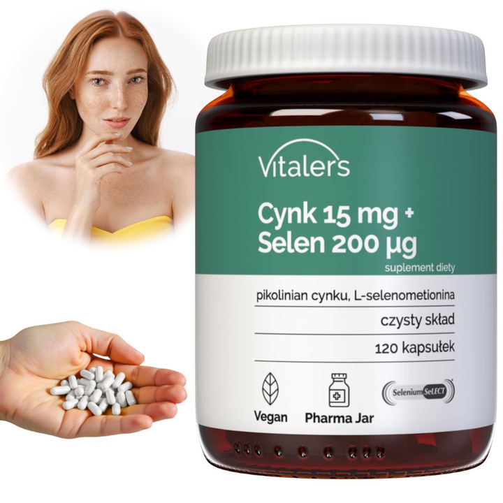Supliment alimentar, Vitaler, Zink/Seleniu organic, 120 capsule