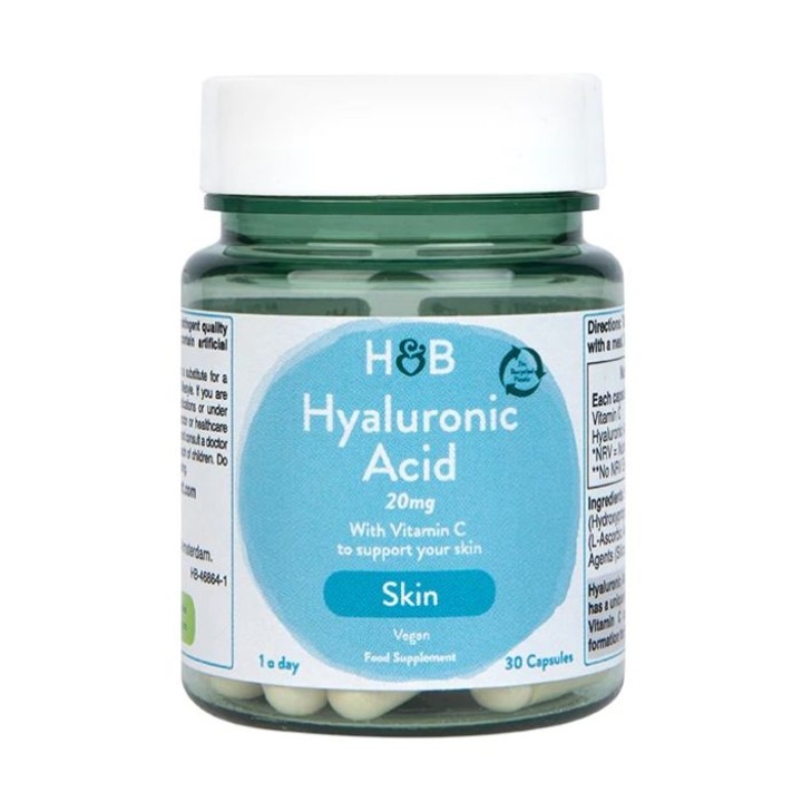 Étrend-kiegészítő, Holland & Barrett, Hialuronsav/C-vitamin, 30 kapszula