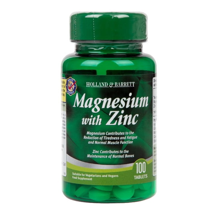 Supliment alimentar, Holland & Barrett, Magnesiu cu Zinc, 90 tablete