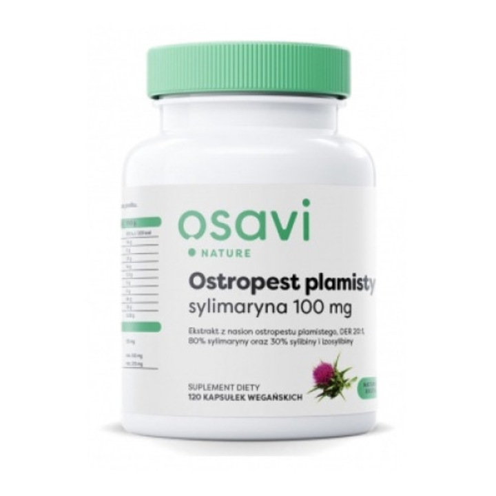 Supliment alimentar Osavi Silymarin 100 mg, 120 capsule