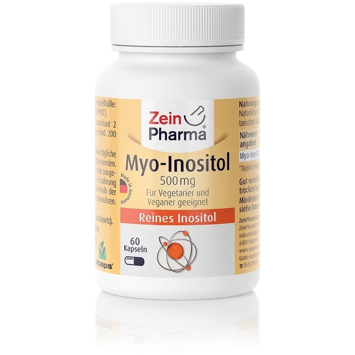 Supliment alimentar Zein Pharma Myo-inozitol 500 mg, 60 capsule
