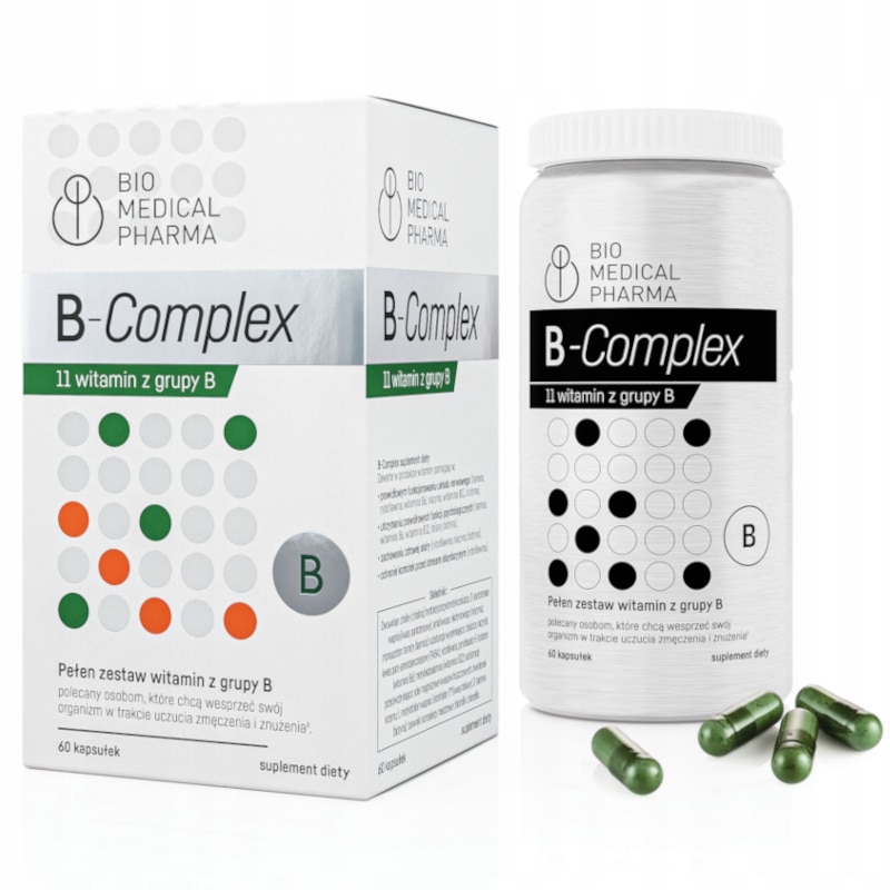 Supliment Alimentar Bio Medical Pharma B-Complex, 60 Capsule - EMAG.ro