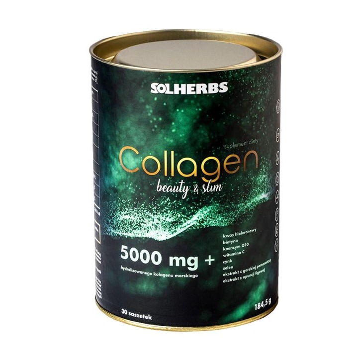 Supliment alimentar Solherbs Colagen Beauty & Slim, 30 plicuri