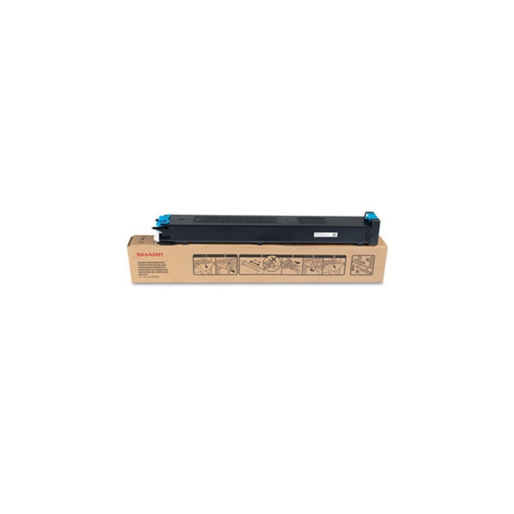Cartus toner original MX23GTCA Cyan, 10000 pagini, pentru copiatoare Sharp MX2010U, MX2310U, MX2310N, MX2314N, MX2614N, MX3114N
