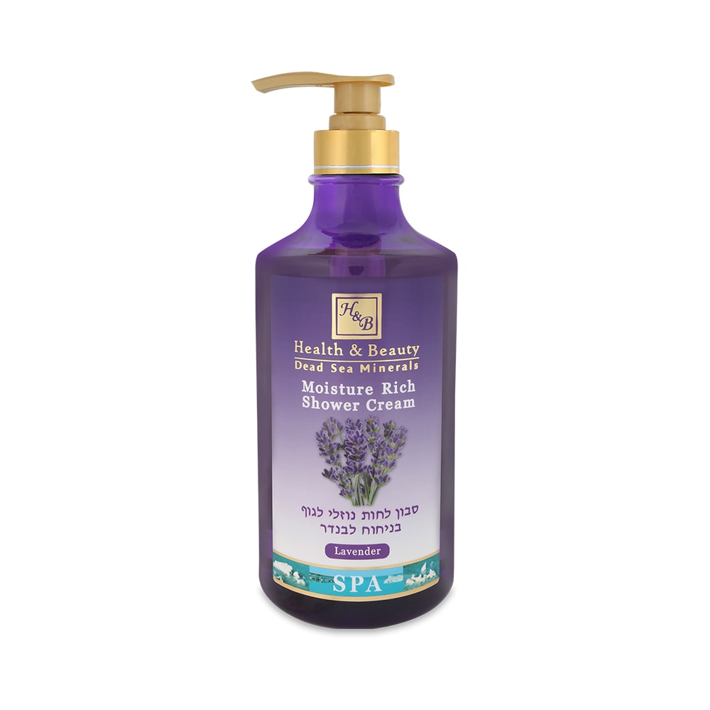Gel de dus cu lavanda, Health & Beauty Marea Moarta Israel, fara paraben, 780ml