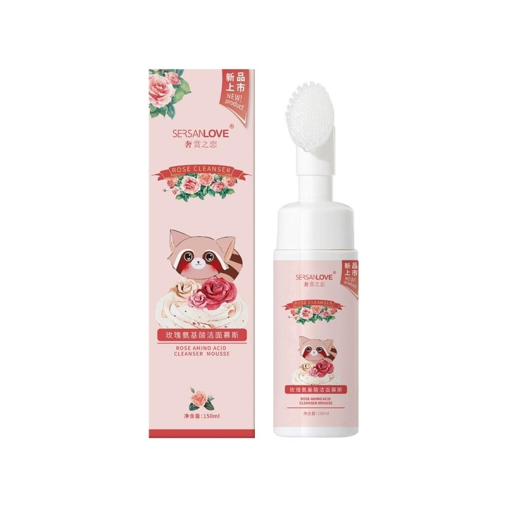 Spuma de curatare a fetei cu extract de capsuni, SERSANLOVE, 150ml