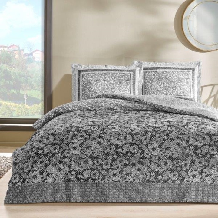 Dupla ágynemű, 100% szatén pamut, 4 db, 230x260 cm, TAC Mako-Satin, Amelia