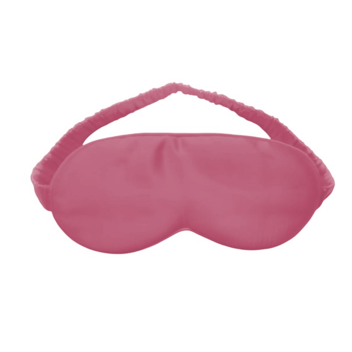Masca de dormit pentru ochi Luxury Anis®, matase naturala 100%, Dark Pink