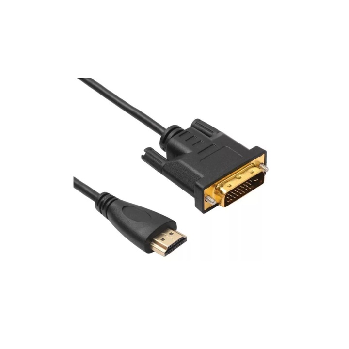 Cablu video HDMI la DVI D 24+1 Pini, 1.5 m, Negru - O solutie eficienta pentru a conecta dispozitive cu porturi diferite