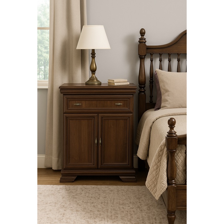 Comoda living VM1, 2 usi, sertar, Nuc, 88 x 46 x 97 cm