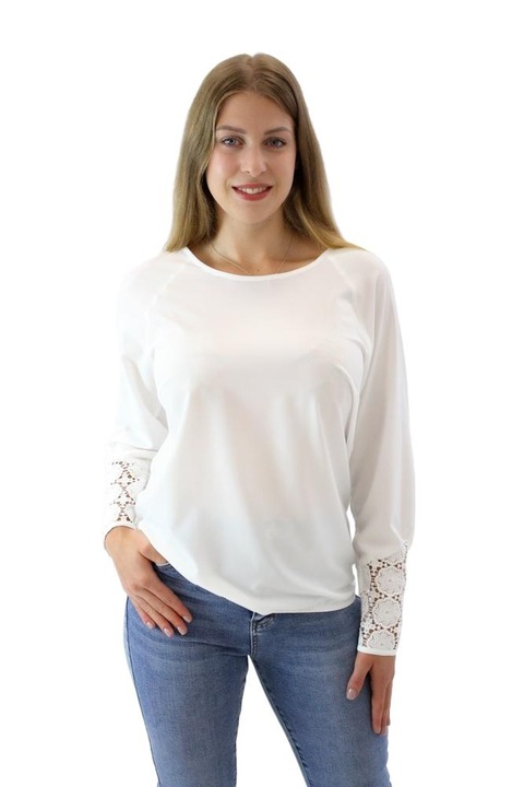 Bluza dama, Bumbac, 54684, Alb, 40