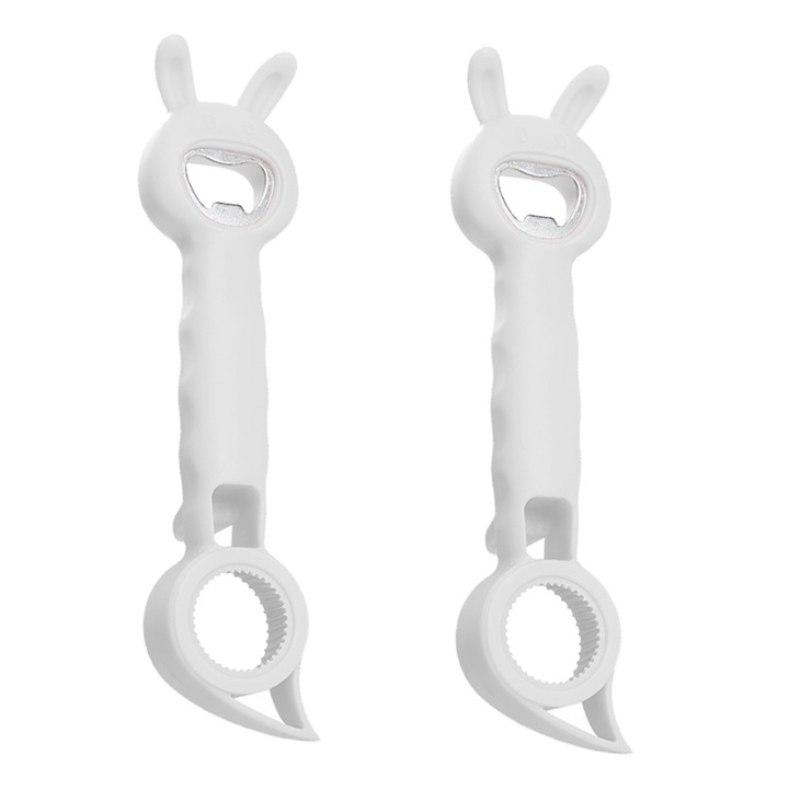 Set 2 deschizatoare multifunctionale, alb