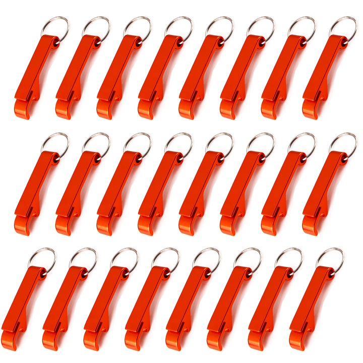 Set 24 desfacatoare de sticle, Portabil, Multifunctional, Portocaliu, Aluminiu