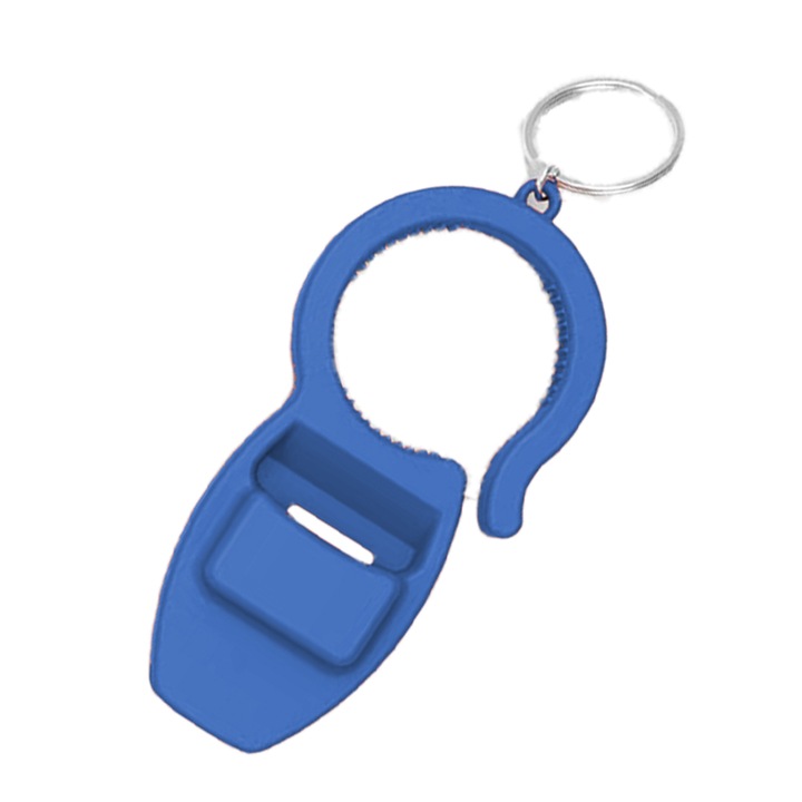 Deschizator de sticle 3 in 1, deschizator de sticle multifunctional, breloc albastru cu deschidere de conserve