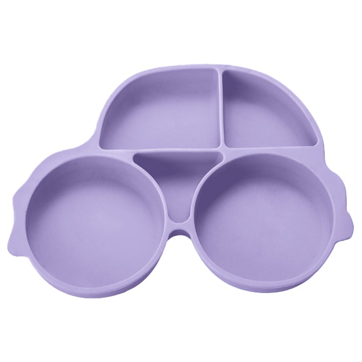 Szilikon tányéralátét babáknak, Jormftte, autó forma, csúszásmentes, 30x40cm