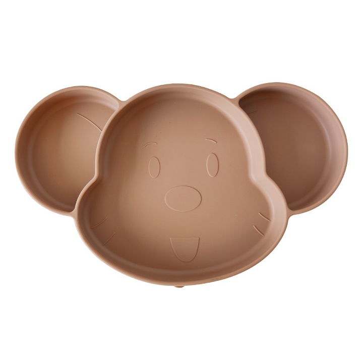 Szilikon tányér babáknak, tapadókoronggal, Jormftte, állat alakú, könnyen tisztítható