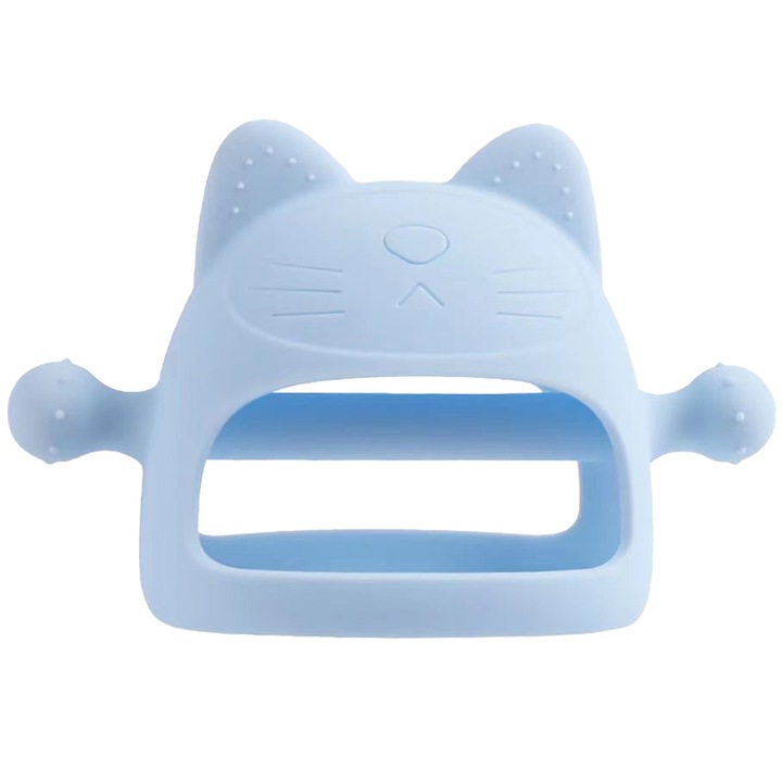 Játéktárgy fogzásra, Jormftte, szilikon, kék, könnyen tisztítható