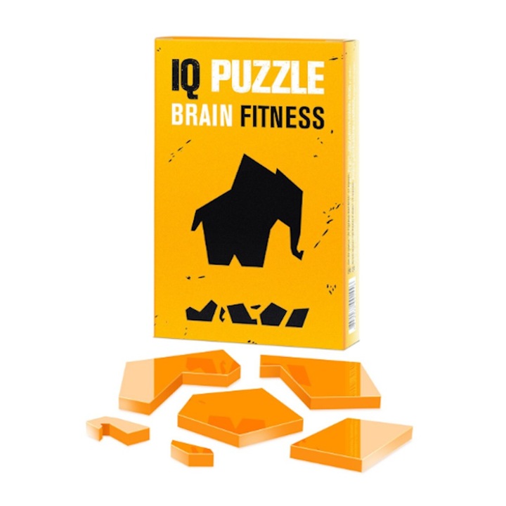 Puzzle Felnőtteknek IQ Puzzle, Brainteaser Brainfitness, Elefánt, 6 darab