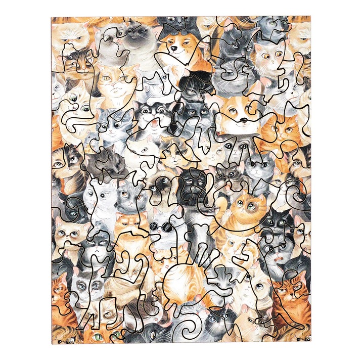 Fa Puzzle Felnőtteknek Piecezz, Cat Party, 40 darab