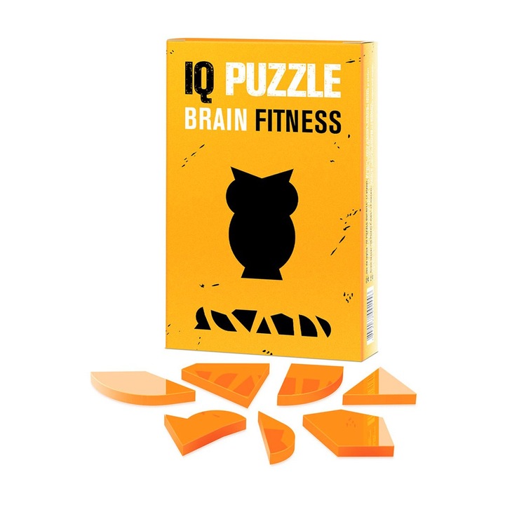 Puzzle Felnőtteknek IQ Puzzle, Brainteaser Brainfitness, Bagoly, 7 darab