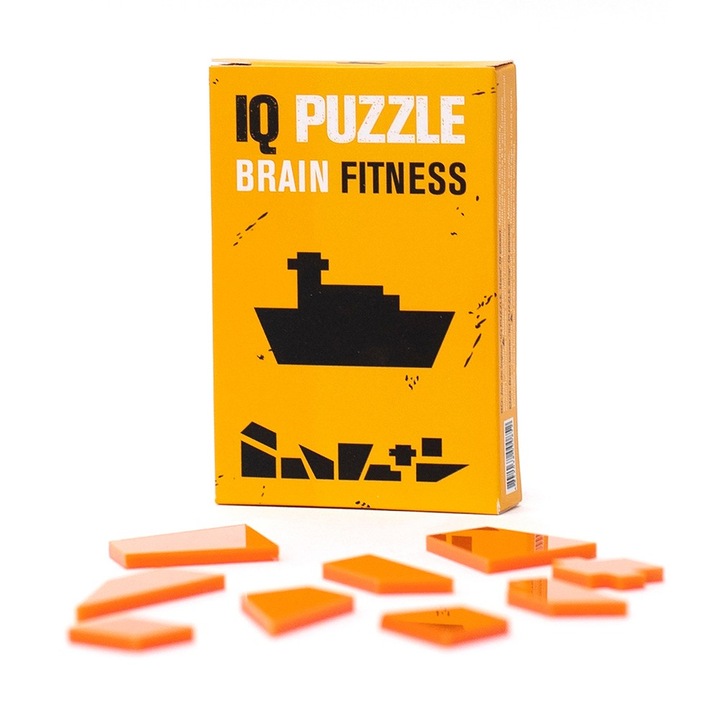 Puzzle Felnőtteknek IQ Puzzle, Brainteaser Brainfitness, Hajó, 9 darab