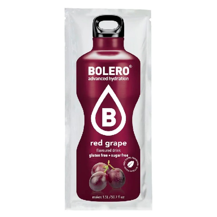 Bautura instant Bolero Struguri rosii, 9 g