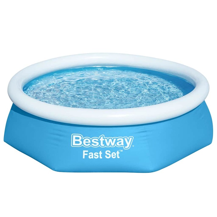 Fast Set Кръгъл надуваем басейн Bestway, 244x66 см, 57265, 4.84 Kg
