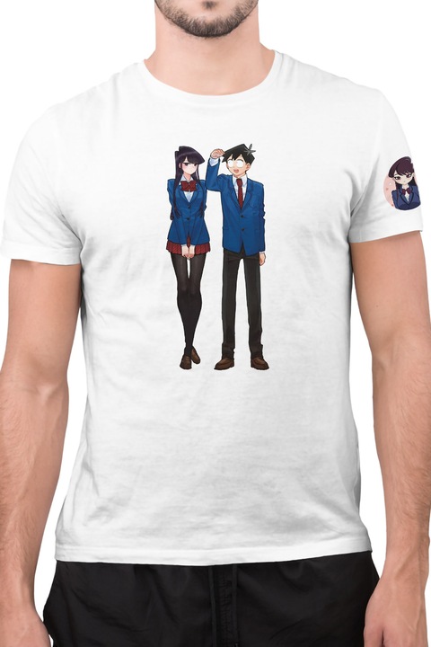 Férfi Póló Komi Can't Communicate Shoko Tadano Hitohito Couple