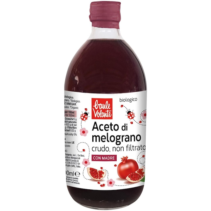 ECO Otet de rodie, crud, nefiltrat, Baule Volante 500ml