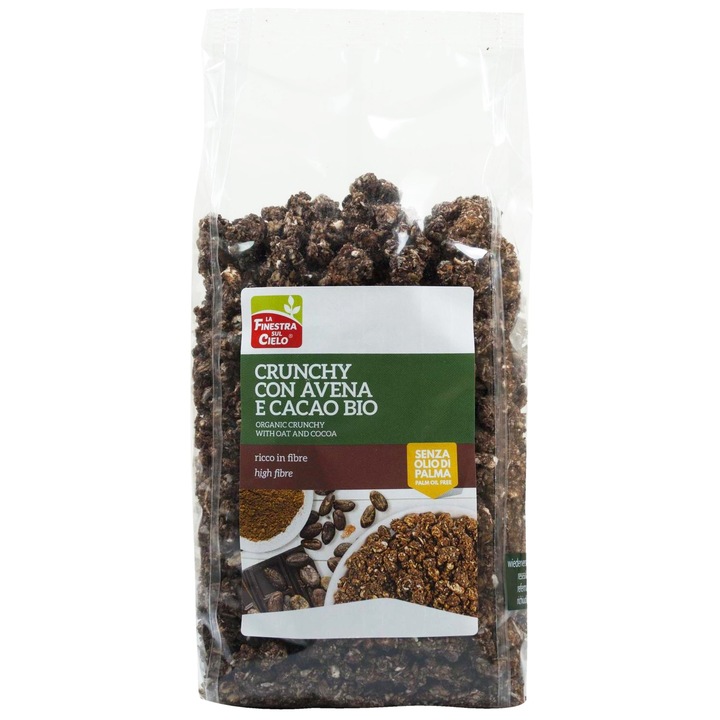 Musli crocant cu fulgi ovaz si cacao, Finestra Sul Cielo 375g
