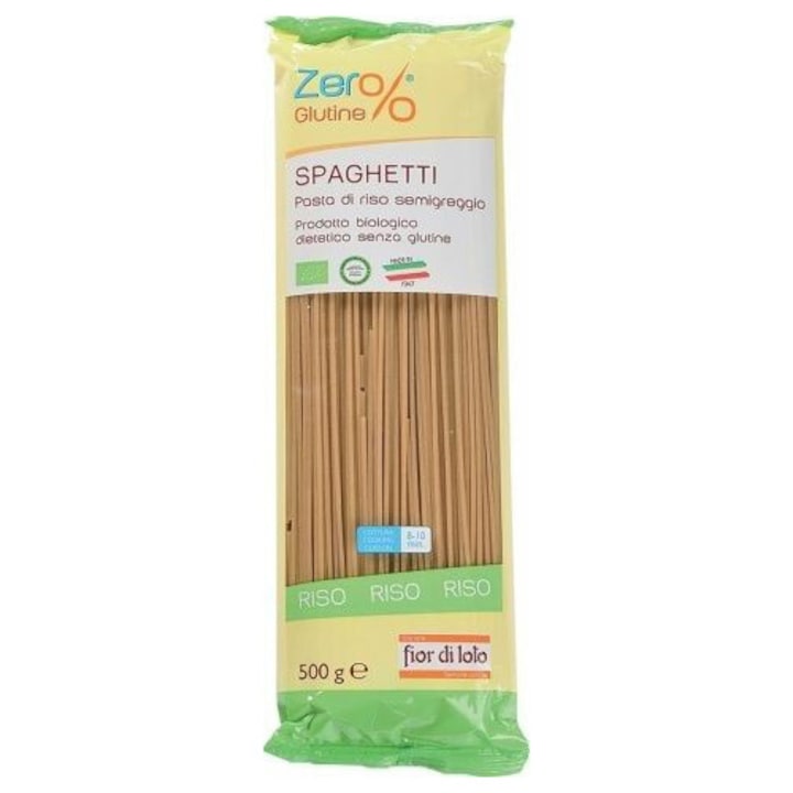 Paste Spaghete din orez integral, fara gluten, Zer% Glutine 500g