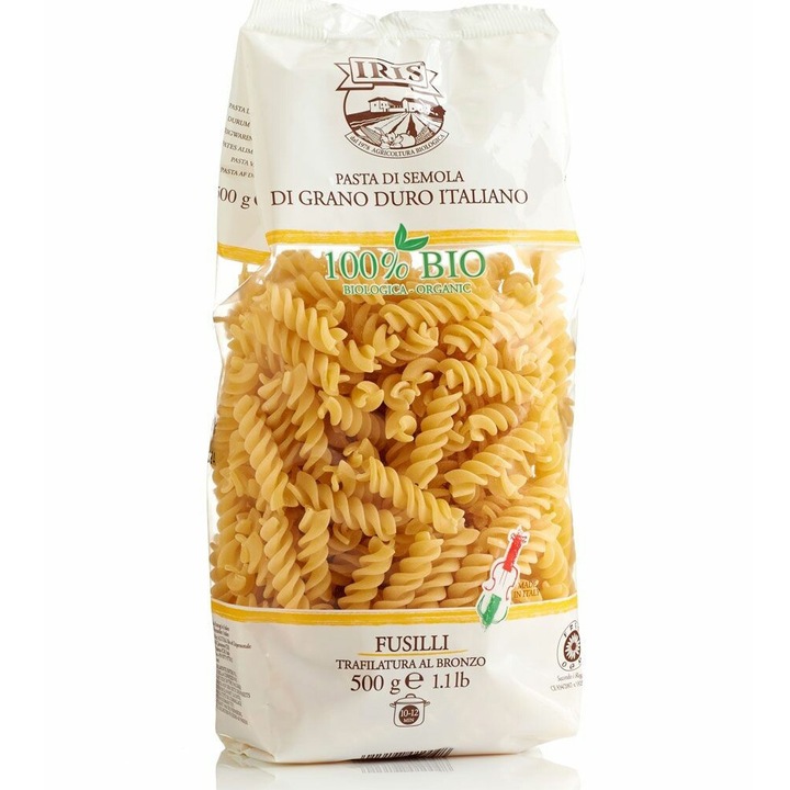 ECO Paste Fusilli din grau dur Iris Bio 500g
