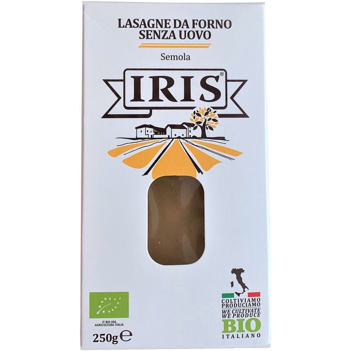 ECO Paste Lasagna din grau dur Iris Bio 250g