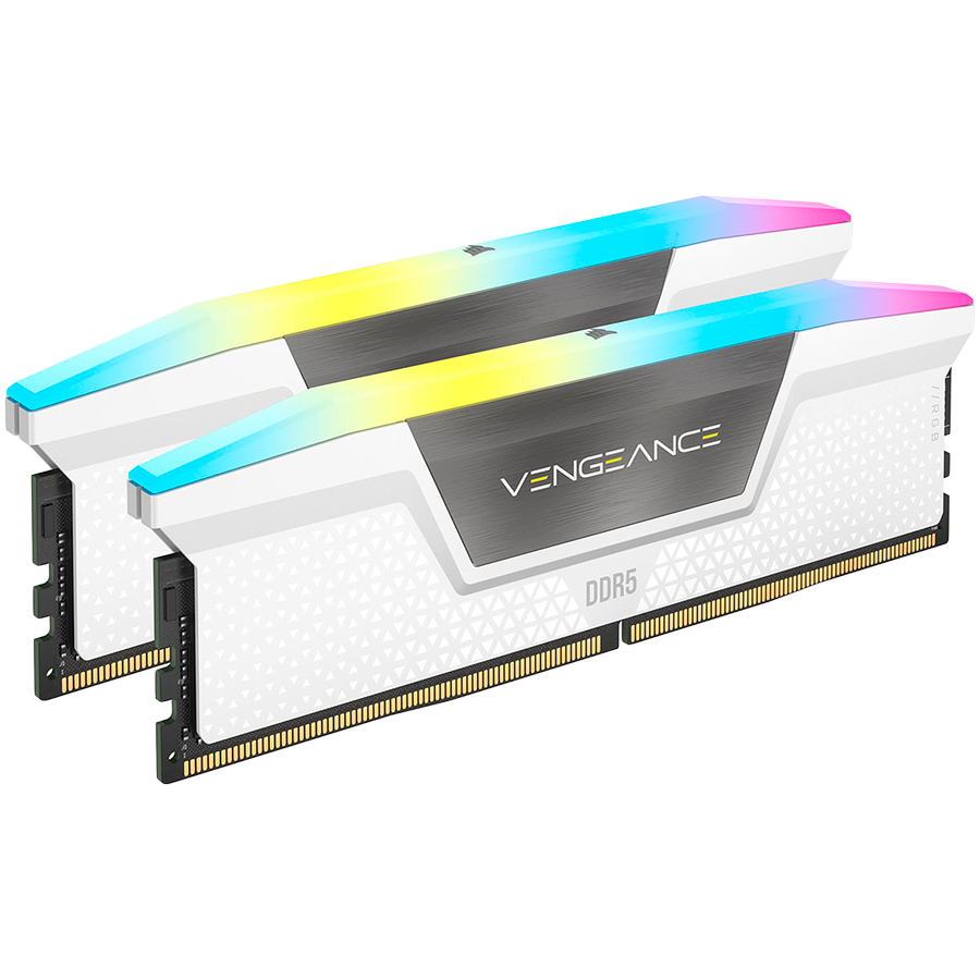 Memorie RAM, Corsair, DDR5, 6000MT/s 32GB 2x16GB, Alb, RGB - eMAG.ro