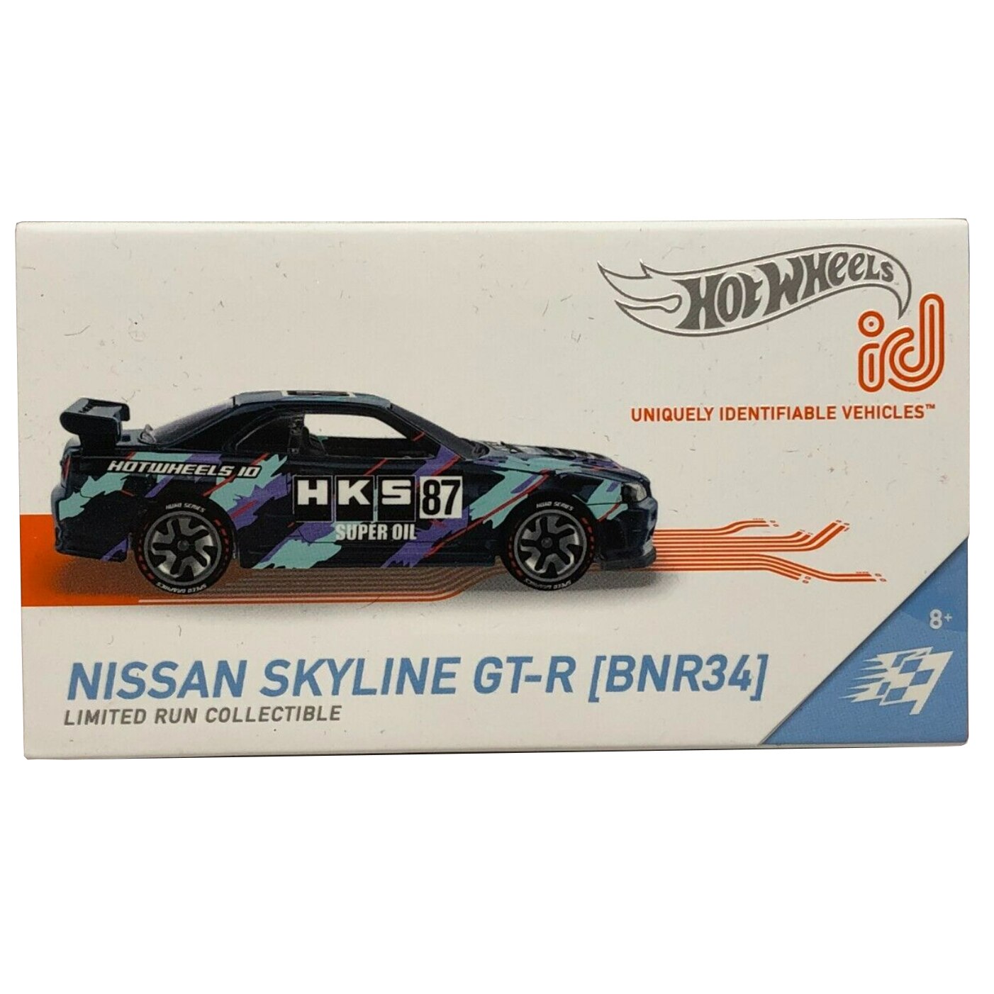 Masinuta Metalica Hot Wheels, Nissan Skyline GT-R (BNR34), HKS, ID