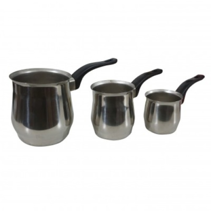 Set 3 ibrice din Otel inox, 600 ml, 400 ml, 200 ml, Anais Tailor