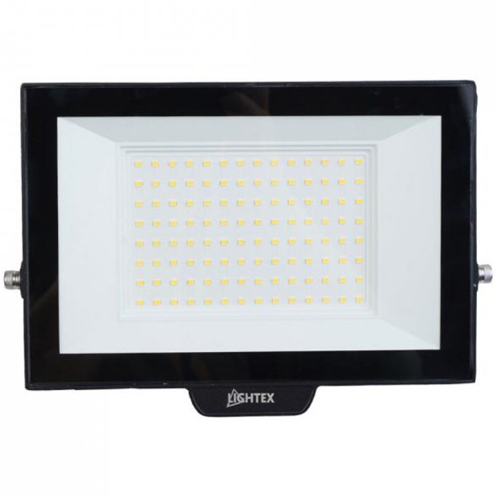 LED reflektor Lightex HERO, 100W, 4000K, 9000lm, 220V, IP65, fekete