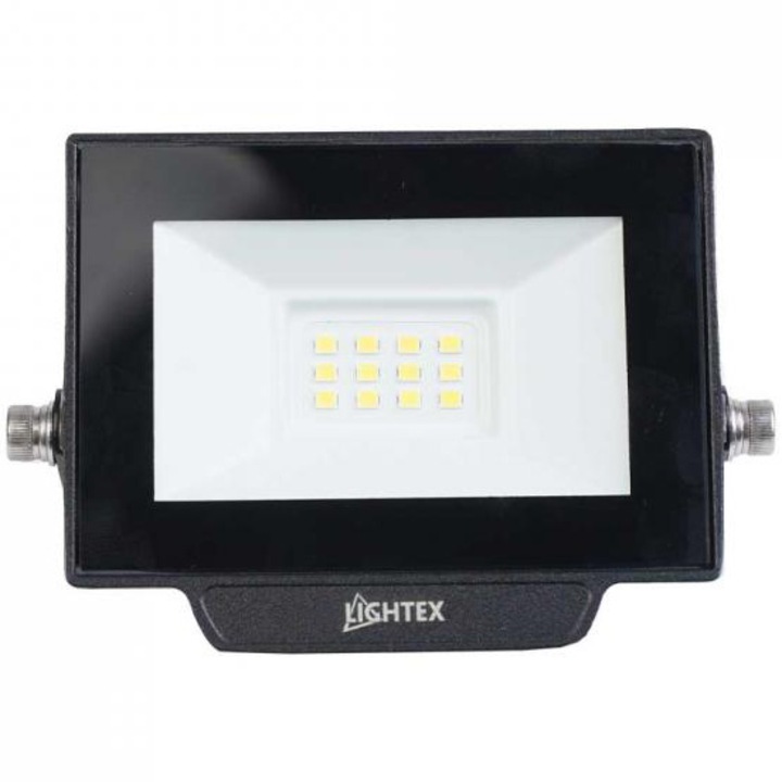 Прожектор LED Lightex Hero 504AL0011402, 10W, 900 lm, Неутрална светлина (4000K), IP65, Алуминий, Черен, Енергиен клас F