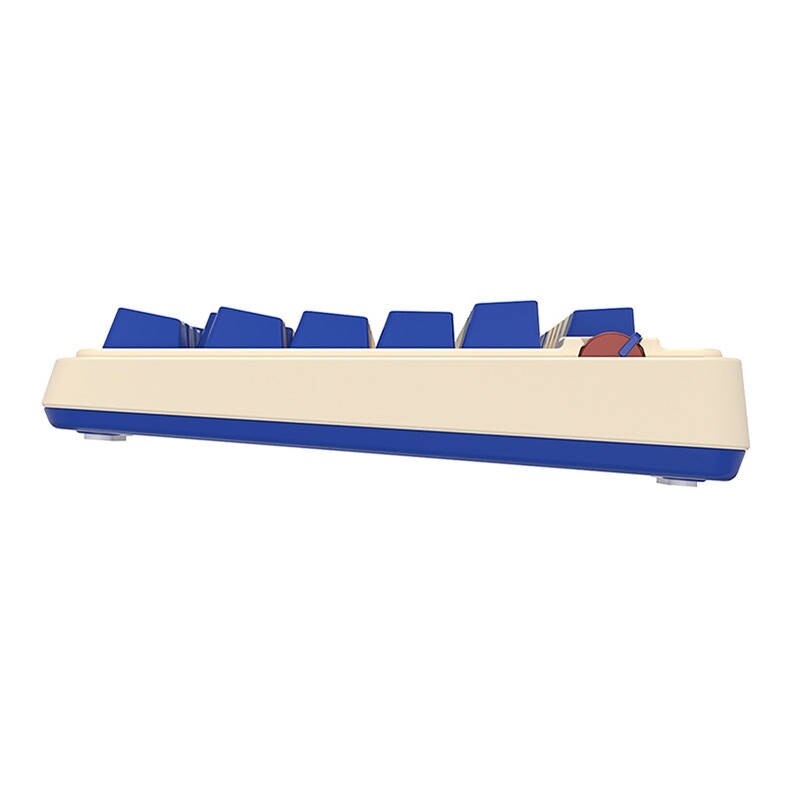 Tastatura mecanica KZZI K75 pro RGB, moment switch retro albastru