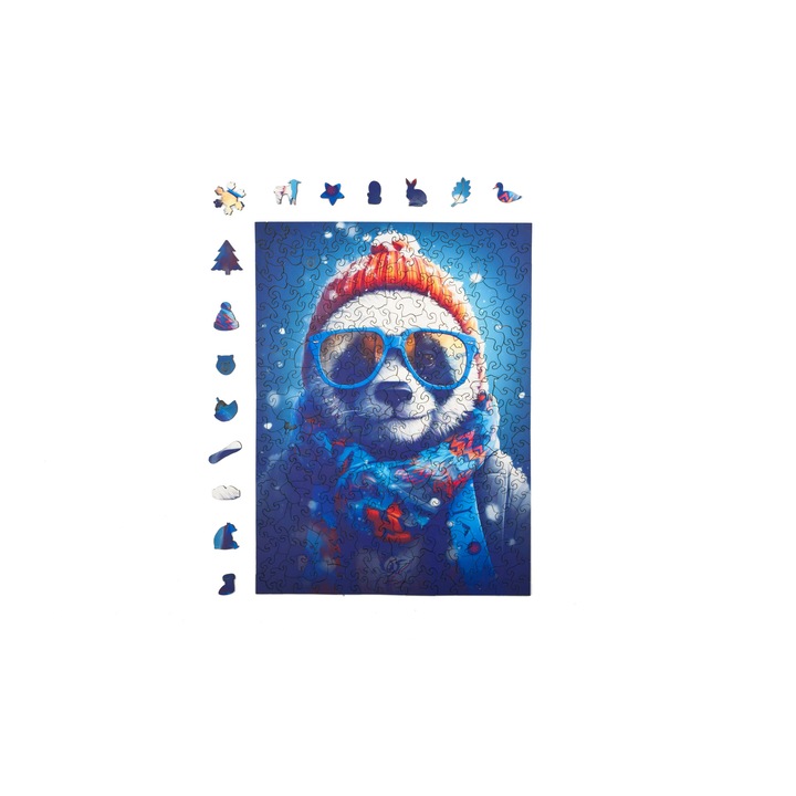 Puzzle pentru copii, Milliwood, Cezary Panda, 316 piese, Multicolor