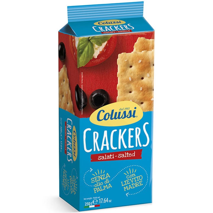 Crackers cu sare 250g,Colussi