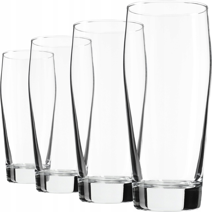4 db pohár készlet, KADAX, üveg, 510ml