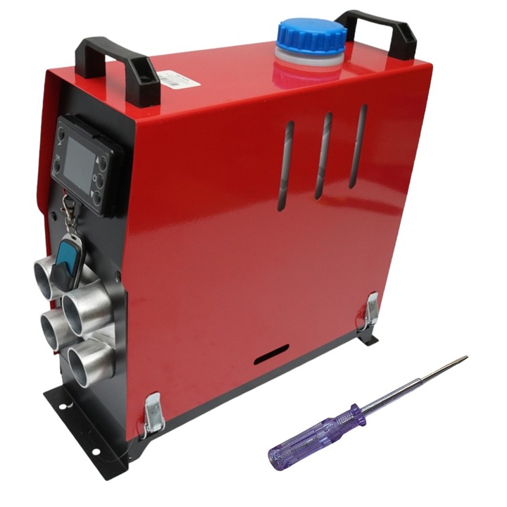 Sirocou, incalzitor portabil, 5 kW, cu telecomanda, Bluetooth, tensiune 12V, cu 1 creion tensiune