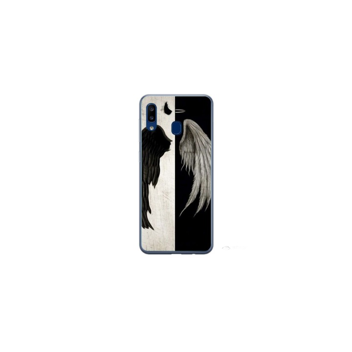 Personalized Swim Case 360 градусов капак за Samsung Galaxy A30, модел Angel Wings, многоцветен, S1D1M0004