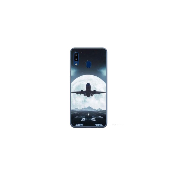 Husa personalizata HQ Print 360 de grad pentru Samsung Galaxy A40, model Moon Landing, multicolor, S1D1M0077