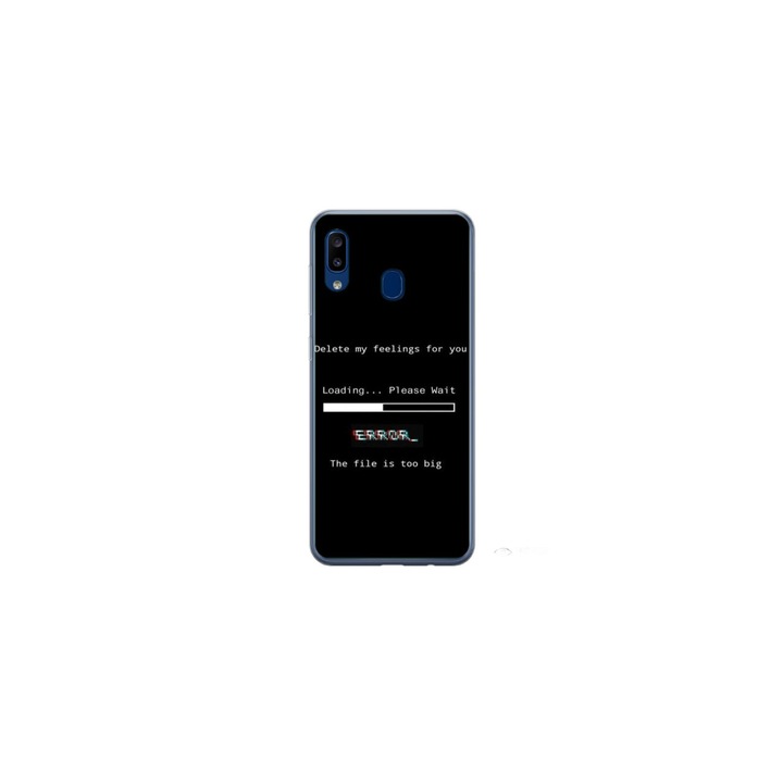 Személyre szabott HQ Print 360 fokos tok Samsung Galaxy A20-hoz, Delete Feelings modell, többszínű, S1D1M0069