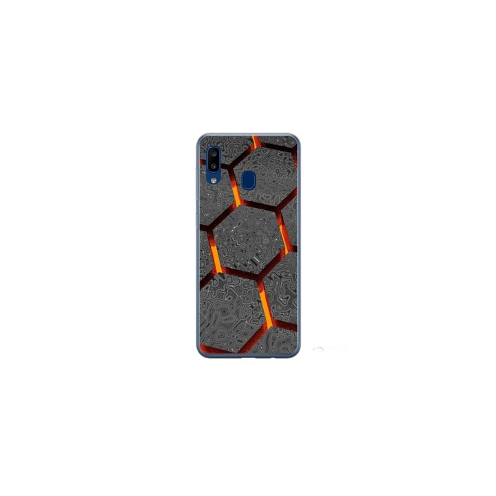 Personalized Swim Case 360 градусов капак за Samsung Galaxy A30, модел Lava Hex, многоцветен, S1D1M0265