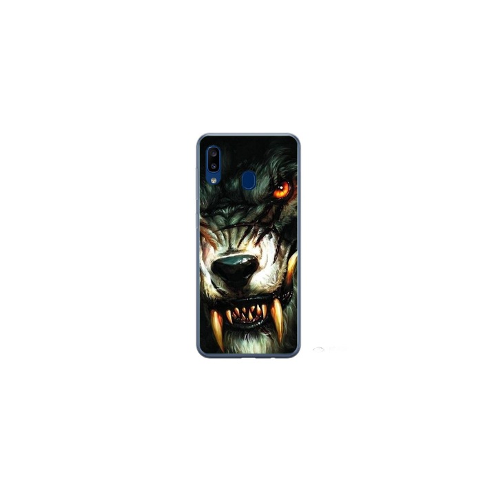Personalized Swim Case 360 градусово покритие за Samsung Galaxy A30, модел Wolf, многоцветен, S1D1M0286
