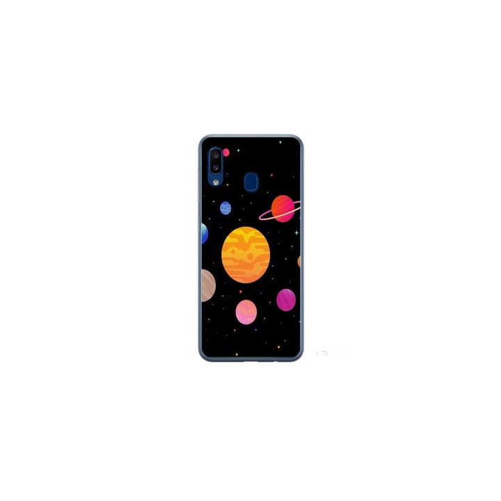 Personalized Swim Case 360 градусово покритие за Samsung Galaxy A30, модел Colorful Galaxy, многоцветен, S1D1M0283