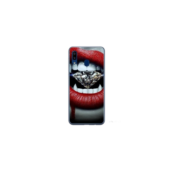Personalized Swim Case 360 градусов капак за Samsung Galaxy A30, модел Diamond Vampire, многоцветен, S1D1M0370